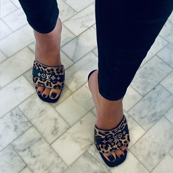 NWT RARE AUTHENTIC LOUIS VUITTON LEOPARD REVIVAL MULE FULL SET - Picture 8 of 8